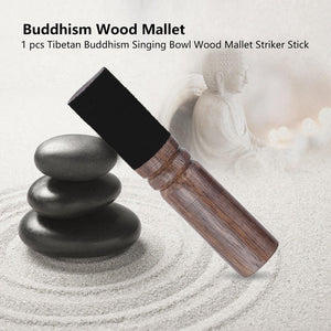 1 pcs Multi-purpose Tibetan Buddhism Singing Bowl Wood Mallet Striking Buddhist Yoga Art Crafts Novelty Toy