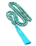 108 Mala necklace 8 mm natural stone beads prayer beaded 108 Bead Mala, Mala Jewelry, Yoga Class Prayer Jewelry