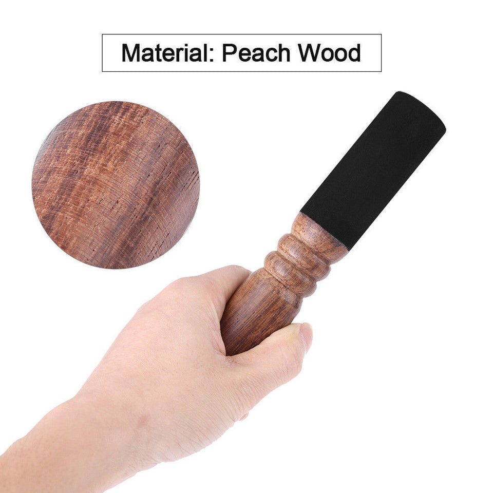 Tibetan Buddhism Singing Bowl Mallet Wood Striker w/ Leather Head Wrapped with premium Leathe Relax Yoga Art Crafts