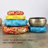 1pc Random Color Tibetan Singing Bowl Mat Pad Himalayan Hand Hammered Chakra Meditation Religion Belief Buddhist Supplies