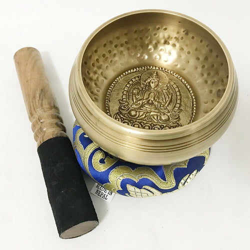 New Arrival Buddha Style High Quality Hand Hammered Buddha Pattern Tibet Singing Bowls