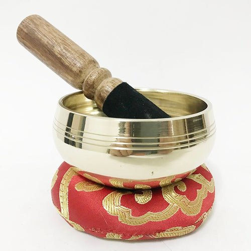 New Arrival Buddhist Tibetan Yoga Singing bowls with Cushion and Leather stick