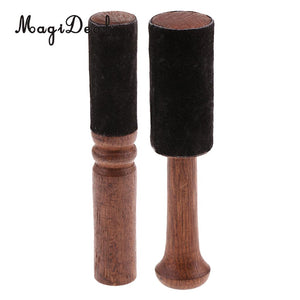 2PCS Tibetan Wood Singing Bowl Strikers Buddhism Meditation Mallet 12.5/12.7cm