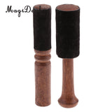 2PCS Tibetan Wood Singing Bowl Strikers Buddhism Meditation Mallet 12.5/12.7cm
