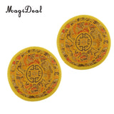 2pcs Round Cloth Tibetan Singing Bowl Cushion Pillow for Dharma Diameter 12cm