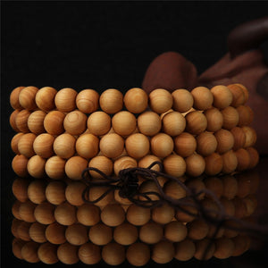 108 Wenge Wooden Prayer Beads Tibetan Buddhist Buddha Bracelet For Women Men Bangle Jewelry