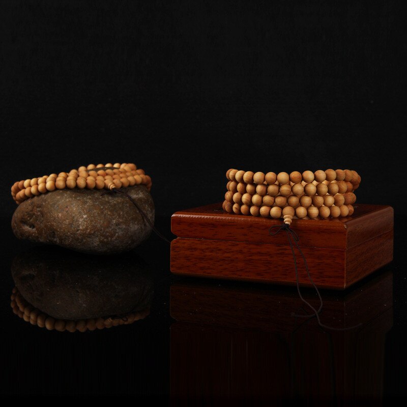 108 Wenge Wooden Prayer Beads Tibetan Buddhist Buddha Bracelet For Women Men Bangle Jewelry