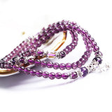 Crystal Stone Buddhist 108 Prayer Beads Mala Bracelet Necklace Ethnic Style Clear Beads Buddhist Bangle Women Jewerly Gift