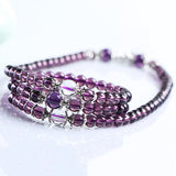Crystal Stone Buddhist 108 Prayer Beads Mala Bracelet Necklace Ethnic Style Clear Beads Buddhist Bangle Women Jewerly Gift