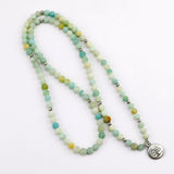 Frosted Amazonite Bracelet Prayer Beads Tree Life bracelet 108 Amazonite Mala Beads Bracelet For Women ,Energy Bracelet
