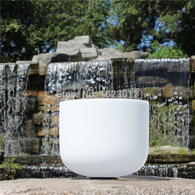 8'' F Note Frosted Quartz Crystal Singing Bowls