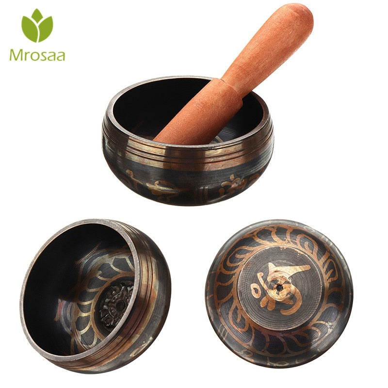 Buddhism Tibetan Bowl Copper Singing Bowls Handmade Decorative-wall-dishes Home Decoration Yoga bowl