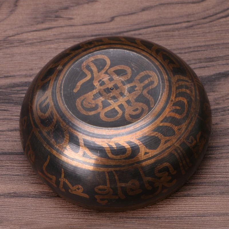 Buddhism Tibetan Singing Bowl Hand Hammered Yoga Copper Chakra Meditation Gift