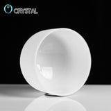 Chakra Frosted Quartz Crystal Singing Bowl 8'' Meditation + Suede Sticker included