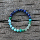 8mm Lapis Lazuli And Aventurine JaPaMala Beads Necklace, Blue Nacklace, 108 Bead Mala, Mala Jewelry, Yoga Class Prayer Jewelry