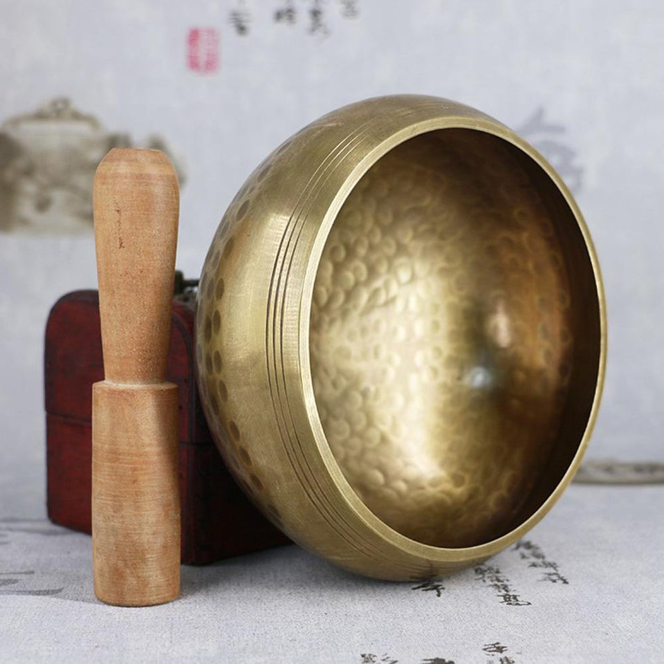 Antique Tibetan Singing Bowl Bell Meditation Tibetan Yoga Singing Bowl Buddhism Buddhist Meditation Percussion Instrument