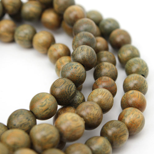 Buddhist 8mm 108 Natural Green Sandalwood Prayer Malas Bracelets Fragrant Wooden Verawood Beads Necklace Free Shipping