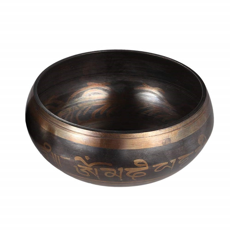 Handmade Tibetan Bell Metal Singing Bowl with Striker for Buddhism Buddhist Meditation & Healing Relaxation