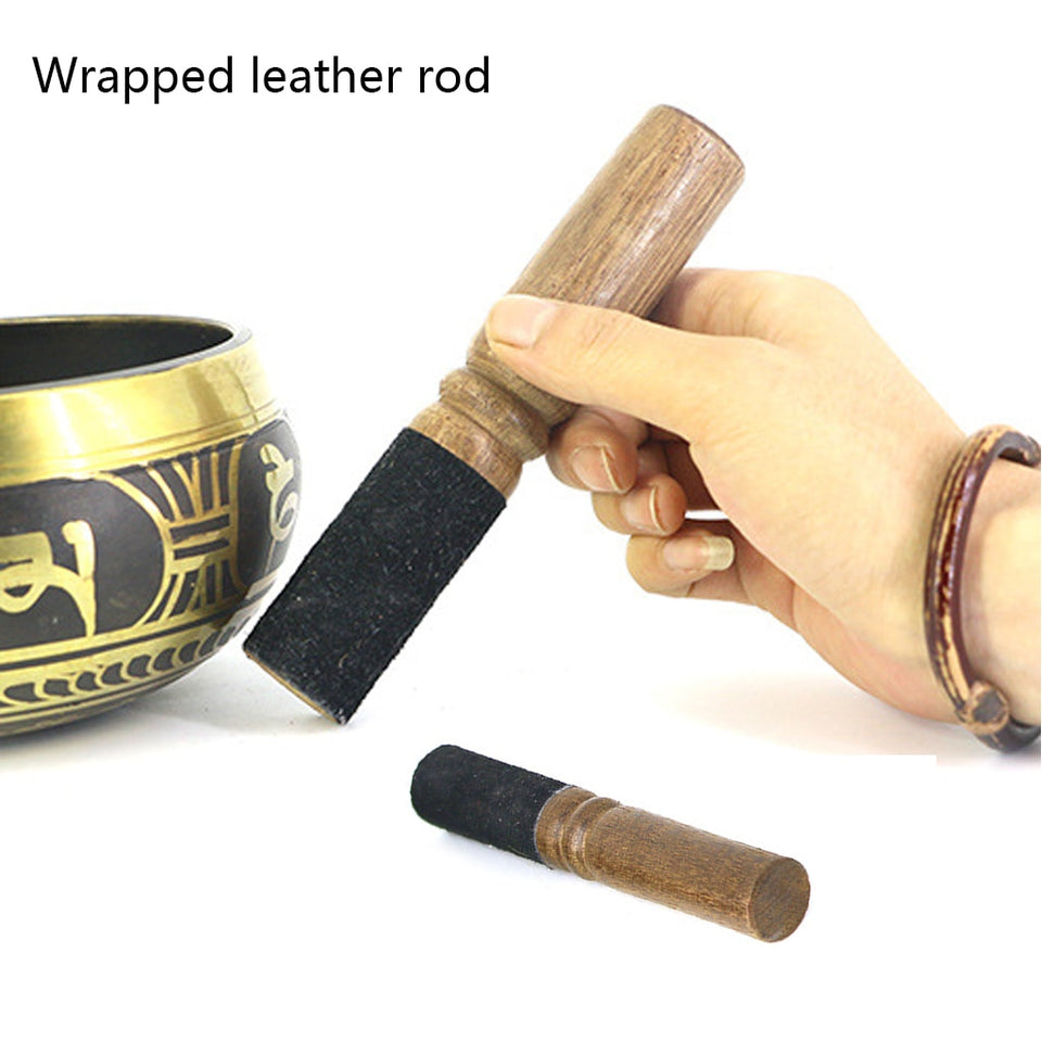 Buddhism Tibetan Bowl Copper Singing Bowls Handmade Decorative-Wall-Dishes Yoga Bowl Cotton Round Cushion Home Decor Crafts
