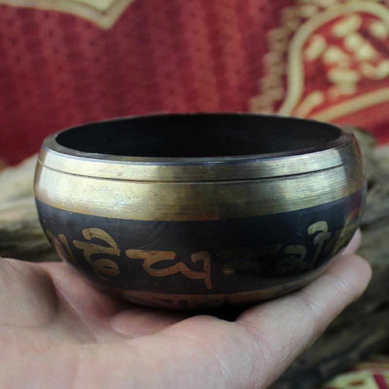 Buddhist Accessories Tibetan Meditation Hammer Music Bowl Yoga Bronze Sound Therapy Chakra Singing Bowl Yoga Meditation