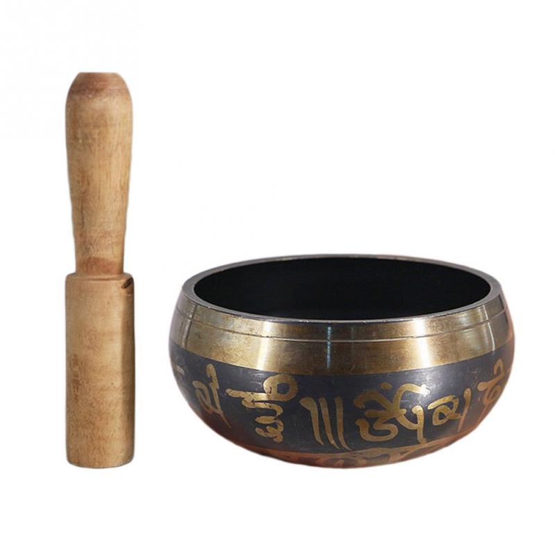 Buddhist Accessories Tibetan Meditation Hammer Music Bowl Yoga Bronze Sound Therapy Chakra Singing Bowl Yoga Meditation