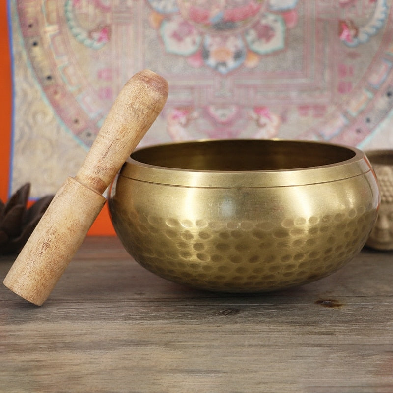 Buddhist Copper Tibetan Bowl Singing Bowl Decorative-wall-dishes Home Decoration Decorative Wall Dishes Tibetan Singing Bowl