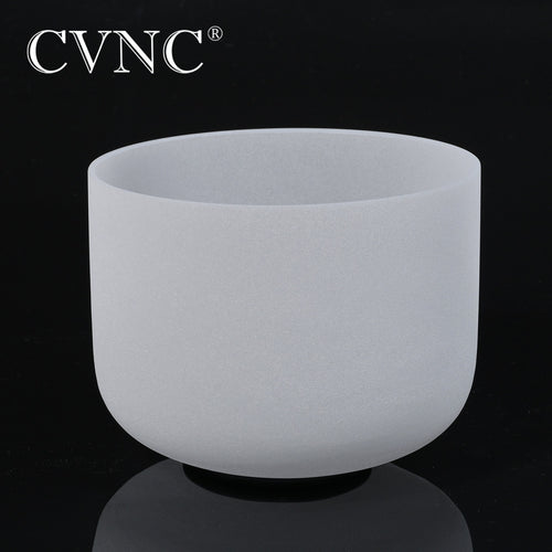 CVNC  10''  Chakra  Note  CDEFGAB Frosted Quartz Crystal Singing Bowl