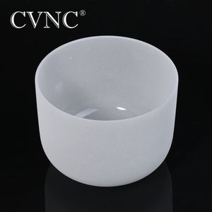 CVNC  10''  Chakra  Note  CDEFGAB Frosted Quartz Crystal Singing Bowl