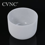 CVNC  10''  Chakra  Note  CDEFGAB Frosted Quartz Crystal Singing Bowl