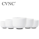CVNC 440Hz or 432Hz  5PCS  8'' Note  C# D# F# G# A#  Frosted Quartz Crystal Singing Bowls