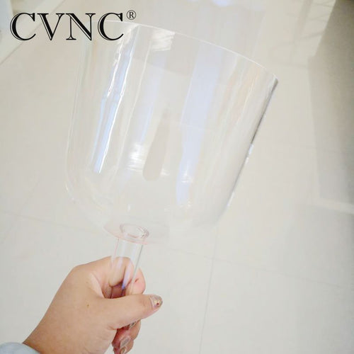 CVNC 528hz  clear crystal singing chime or crystal singing bowl with handle for body heath healing spirit soul therapist