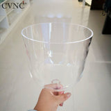CVNC 528hz  clear crystal singing chime or crystal singing bowl with handle for body heath healing spirit soul therapist