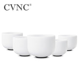 CVNC big promotion set of 5pcs 6-10''  Note A# C# D# F# G# Frosted Quartz Crystal Singing Bowl Meditaion