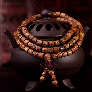 Cindiry Brand 108*8mm/ 108*6mm Natural Sandalwood Buddhist Prayer Beads Bracelet Bangle Women Men Jewelry P05