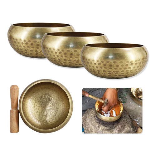 Copper Buddhism Tibetan Bowl Singing Bowls Handmade Decorative-wall-dishes for Meditation Yoga Buddhism Gifts Home Decor Crafts