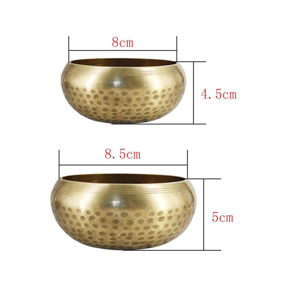 Copper Buddhism Tibetan Bowl Singing Bowls Handmade Decorative-wall-dishes for Meditation Yoga Buddhism Gifts Home Decor Crafts
