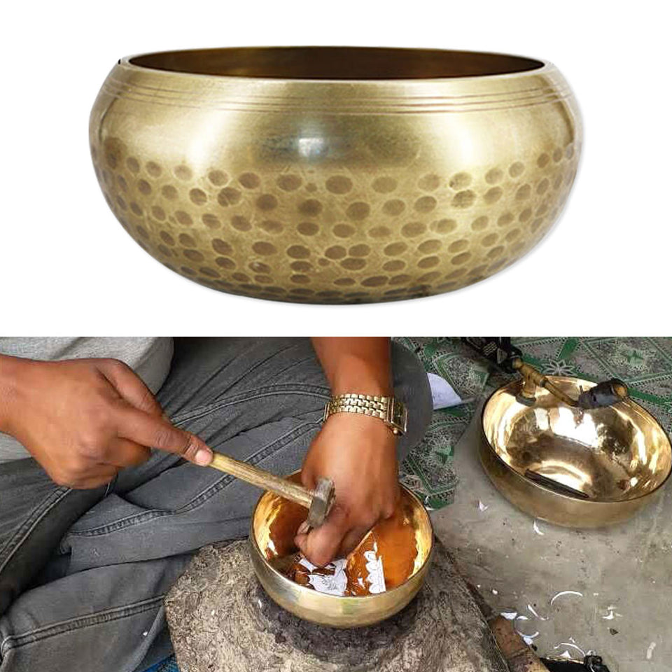 Copper Buddhism Tibetan Bowl Singing Bowls Handmade Decorative-wall-dishes for Meditation Yoga Buddhism Gifts Home Decor Crafts