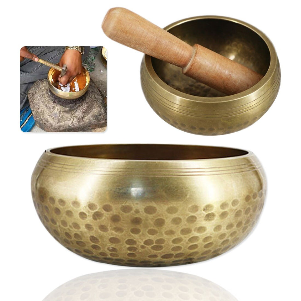 Copper Buddhism Tibetan Bowl Singing Bowls Handmade Decorative-wall-dishes for Meditation Yoga Buddhism Gifts Home Decor Crafts