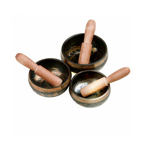 Copper Yoga Tibetan Singing Bowl Set Hand Hammered For Meditation Prayer Chakra Himalayan Crystal Home Decoration Decorative