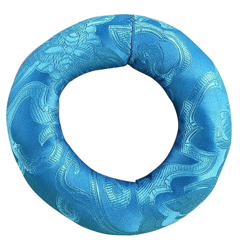 Decoration Retro Ring Pillow Soft Buddhism Handmade Round Portable Holder Cotton Blend Tibetan Comfortable Singing Bowl Cushion