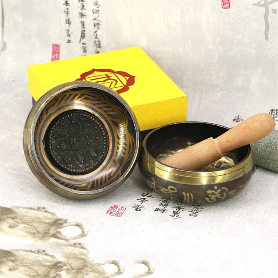 Exquisite Tibetan Bell Metal Singing Bowl Striker For Buddhism Buddhist Meditation Healing Relaxation