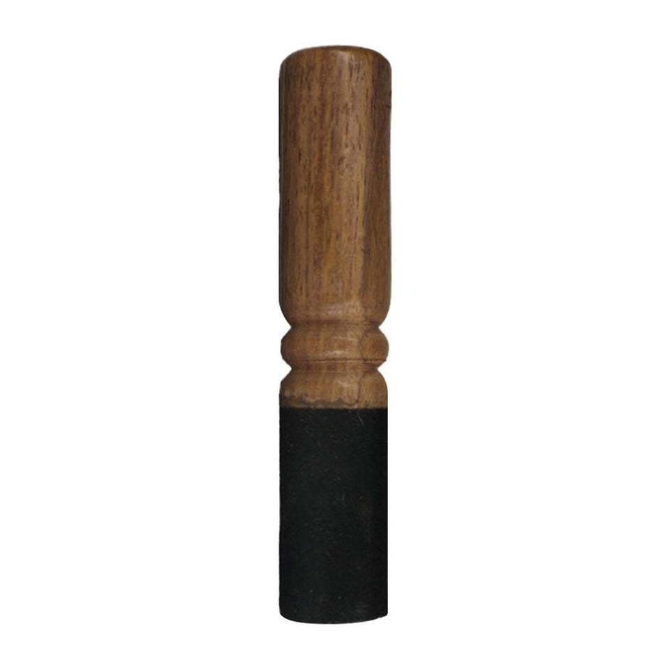 Handmade Hard Wood Singing Bowl brand new Christmas Felted Striker Mallet Stick for Tibetan Buddhism Leather-Wrapped 4FM