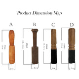 Handmade Hard Wood Singing Bowl brand new Christmas Felted Striker Mallet Stick for Tibetan Buddhism Leather-Wrapped 4FM