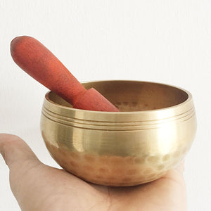 Himalayan Hand Hammered Chakra Meditation Bowl Decorative-wall-dishes Yoga Tibetan Buddhist Brass Singing Bowl