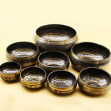 Himalayan Hand Hammered Chakra Meditation Handmade Bowl Decorative-wall-dishes Yoga Tibetan Buddhist Brass Singing Bowl Gu08