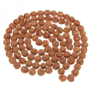 Hot Sale Natural Rudraksha Japa Mala 108 +1 Bead Hindu Prayer Meditation Buddhist for Meditation Practice Bracelet