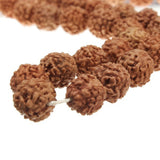 Hot Sale Natural Rudraksha Japa Mala 108 +1 Bead Hindu Prayer Meditation Buddhist for Meditation Practice Bracelet #1219