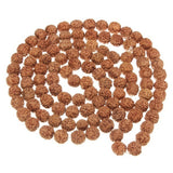 Hot Sale Natural Rudraksha Japa Mala 108 +1 Bead Hindu Prayer Meditation Buddhist for Meditation Practice Bracelet #1219