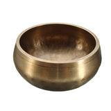 KiWarm Vintage Chinese Hand Hammered Singing Bowl+Wood Sticker+Mat For Chakra Tibetan Prayer Meditation Yoga Ornament