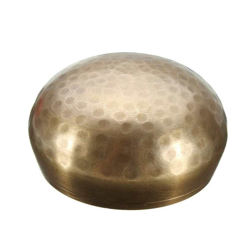 KiWarm Vintage Chinese Hand Hammered Singing Bowl+Wood Sticker+Mat For Chakra Tibetan Prayer Meditation Yoga Ornament